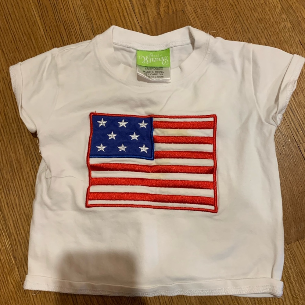Smocked auctions flag shirt 18 month